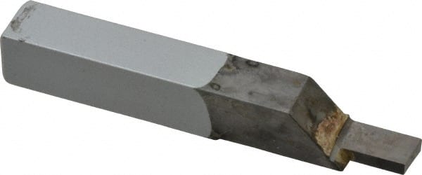 Accupro - 3/8 x 3/8" Shank, Cutoff & Grooving Single Point Tool Bit - GS-102002, Grade Micrograin, 0.102" Groove Width, 0.4" Depth of Cut - Exact Tooling