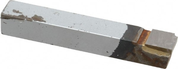 Accupro - 2-1/2 Inch Long, 1/16 Inch Radius, Right Hand, Concave, RAD Style Radius Cutting Tool Bit - 3/8 Inch Long Tip, 3/32 Inch Thick, 3/8 Inch Shank Square, Carbide Tip - Exact Tooling