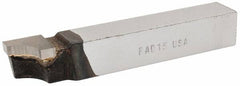 Accupro - 4-1/2 Inch Long, 15/32 Inch Radius, Right Hand, Concave, RAD Style Radius Cutting Tool Bit - 3/4 Inch Long Tip, 3/16 Inch Thick, 3/4 Inch Shank Square, Carbide Tip - Exact Tooling