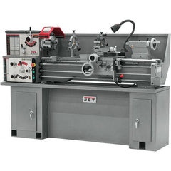 Jet - 13" Swing, 40" Between Centers, 230 Volt, Single Phase Bench Lathe - 5MT Taper, 2 hp, 70 to 2,000 RPM, 1-3/8" Bore Diam, 32" Deep x 47" High x 71" Long - Exact Tooling