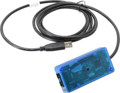 ASD/QMS - Remote Data Collection Interface - 0.35 Ft. Overall Length, For Use with Calipers, Indicators, Micrometers - Exact Tooling