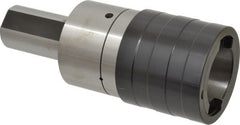 Accupro - 1-1/2" Straight Shank Diam Tension & Compression Tapping Chuck - 13/16 to 1-3/8" Tap Capacity, 3.818" Projection, Size 3 Adapter, Quick Change - Exact Tooling