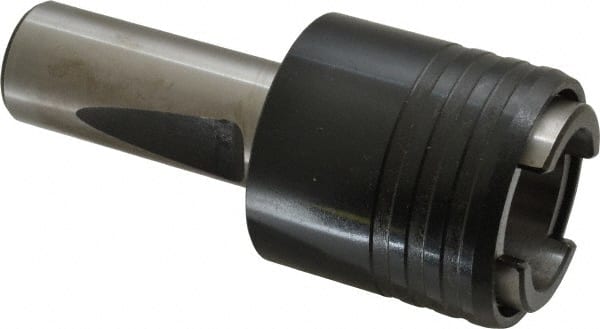 Accupro - 1" Straight Shank Diam Rigid Tapping Adapter - 5/16 to 7/8" Tap Capacity, 2.51" Projection, Size 2 Adapter, Quick Change, Through Coolant - Exact Tooling