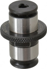 Accupro - 0.194" Tap Shank Diam, 0.152" Tap Square Size, #10 Tap, #1 Tapping Adapter - 0.276" Projection, 0.5118" Tap Depth, 25.5mm OAL, 19mm Shank OD, Through Coolant, Series WE 1 KP - Exact Tooling