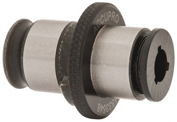 Accupro - 0.318" Tap Shank Diam, 0.238" Tap Square Size, 5/16" Tap, #1 Tapping Adapter - 0.276" Projection, 0.5118" Tap Depth, 25.5mm OAL, 19mm Shank OD, Through Coolant, Series WE 1 KP - Exact Tooling