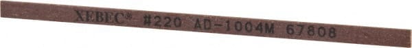 Value Collection - Rectangular, Ceramic Fiber Finishing Stick - 4" Long x 5/32" Wide x 1/32" Thick, 220 Grit, Very Fine Grade - Exact Tooling