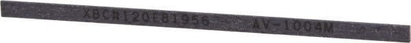Value Collection - Rectangular, Ceramic Fiber Finishing Stick - 4" Long x 5/32" Width, 120 Grit, Fine Grade - Exact Tooling