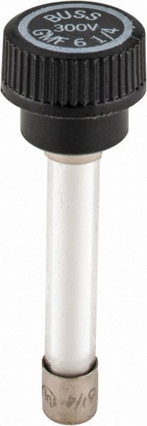 Cooper Bussmann - 300 VAC, 6.25 Amp, Time Delay Size Rejecting/NonRejecting Fuse - Fuse Holder Mount, 2-1/4" OAL, 10 at AC kA Rating, 15.9mm Diam - Exact Tooling