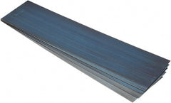 Value Collection - 5 Piece, 2 Ft. Long x 6 Inch Wide x 0.032 to 0.062 Inch Thick, Assortment Sheet Shim Stock - Spring Steel, 0.032 to 0.062 Inch Thick - Exact Tooling