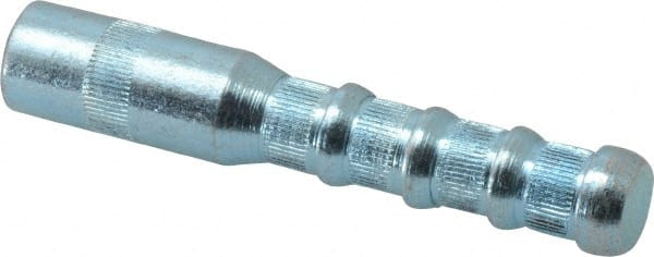 Wej-It - 5/8" Diam, 5/8" Drill, 3-11/16" OAL, 2" Min Embedment Drop-In Concrete Anchor - 12L14 Steel, Zinc-Plated Finish, Hex Nut Head, Hex Drive, 1" Thread Length - Exact Tooling