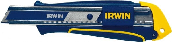 Irwin - Snap Utility Knife - Blue & Yellow Handle, 1 Blade Included - Exact Tooling