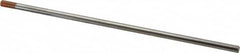 Welding Material - EWCE2 Tungsten Electrode - 3/16" Diam x 7" Long - Exact Tooling