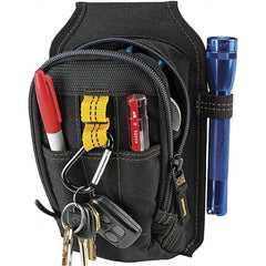 CLC - 9 Pocket Black Ballistic Polyester Mulit-Purpose Tool Carry All - 6" Wide x 4" Deep x 7" High - Exact Tooling
