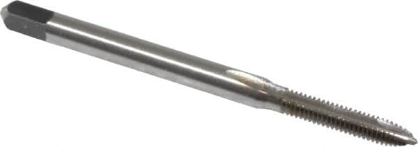 Kennametal - #4-48 UNF, 2 Flute, Bright Finish, High Speed Steel Spiral Point Tap - Plug Chamfer, Right Hand Thread, 1.88" OAL, 9/16" Thread Length, 0.141" Shank Diam, 2B Class of Fit, Series 5301 - Exact Tooling