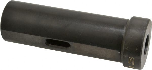 Global CNC Industries - MT2 Inside Morse Taper, Standard Morse Taper to Straight Shank - 5" OAL, Alloy Steel, Hardened & Ground Throughout - Exact Tooling