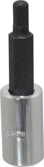 Proto - 1/4" Drive, 4mm Hex Bit Socket - 1-7/8" OAL, 1" Bit Length - Exact Tooling