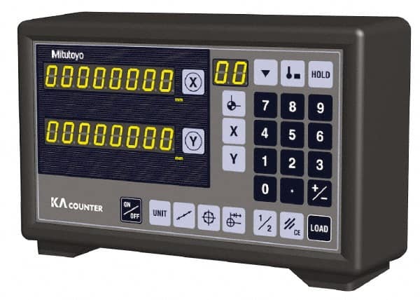 Mitutoyo - 3 Axes, Lathe & Milling Compatible DRO Counter - LED Display - Exact Tooling