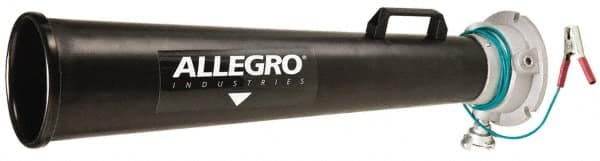 Allegro - 46 Inch Long, Plastic Venturi Style Pneumatic Blowers - 1 Inch NPT, 14.35 Inch Base Diameter, 15.37 Inch Face Diameter - Exact Tooling