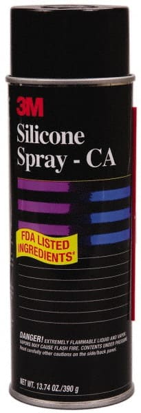 3M - 24 oz Aerosol Silicone Lubricant - Clear, 350°F Max - Exact Tooling