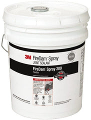 3M - 5 Gal Pail Gray Elastomer Joint Sealant - 110°F Max Operating Temp, 24 hr Full Cure Time, Series Spray 200 - Exact Tooling