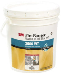 3M - 4.5 Gal Pail Gray RTV Silicone Joint Sealant - 14 to 230°F Operating Temp, Series 3000WT - Exact Tooling
