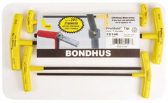 Bondhus - 6 Piece T-Handle Hex Key Set - Exact Tooling