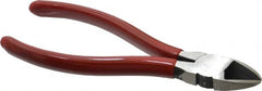 Proto - 6-1/16" OAL, Diagonal Cutter - 13/16" Jaw Length x 3/4" Jaw Width, Oval Head, Plastisol Handle - Exact Tooling