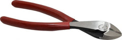 Proto - 7-5/16" OAL, Diagonal Cutter - 23/32" Jaw Length x 7/8" Jaw Width, Round Head, Plastisol Handle - Exact Tooling