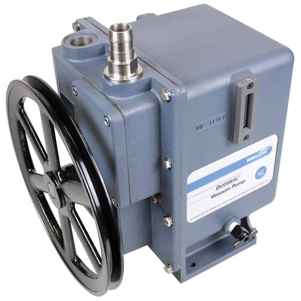 Welch - Rotary Vane-Type Vacuum Pumps; Horsepower: N/A ; Voltage: N/A ; Cubic Feet per Minute: 5.60 ; Length (Decimal Inch): 10.0000 ; Width (Decimal Inch): 12.0000 ; Height (Inch): 15 - Exact Tooling