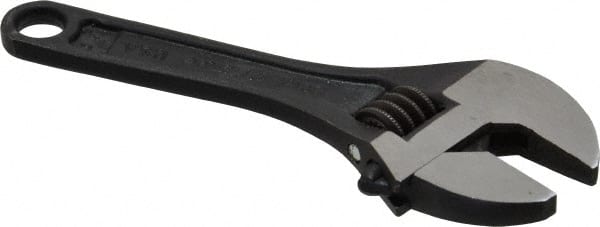 Proto - Adjustable Wrenches; Wrench Type: Adjustable ; Wrench Size (Inch): 4 ; Jaw Capacity (Inch): 1/2 ; Material: Steel ; Finish/Coating: Black ; ANSI Spec: B107.8m - Exact Tooling