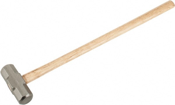 Stanley - 10 Lb Head, 34-3/8" Long Sledge Hammer - Steel Head, Wood Handle - Exact Tooling