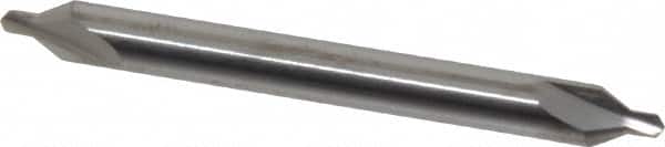 Atrax - #2 Plain Cut 60° Incl Angle Solid Carbide Combo Drill & Countersink - Exact Tooling