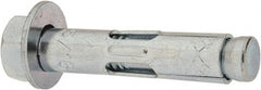 Red Head - 5/16" Diam, 5/16" Drill, 1-1/2" OAL, 2-3/4" Min Embedment Sleeve Concrete Anchor - Steel, Zinc-Plated Finish, Hex Nut Head, Hex Drive - Exact Tooling