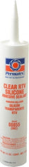 Permatex - 11 oz Cartridge Clear RTV Silicone Joint Sealant - -75 to 400°F Operating Temp, 24 hr Full Cure Time - Exact Tooling