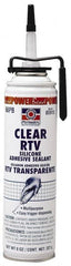 Permatex - 7.25 oz Can Clear RTV Silicone Joint Sealant - -75 to 400°F Operating Temp, 24 hr Full Cure Time - Exact Tooling