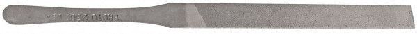 Proto - 5-1/4" Long, Smooth Cut, Flat American-Pattern File - Double Cut, 1/4" Overall Thickness, Tang - Exact Tooling