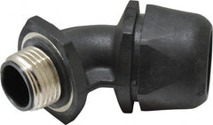 Murrplastik - 1/2" Trade, Nylon Compression Angled Liquidtight Conduit Connector - Noninsulated - Exact Tooling