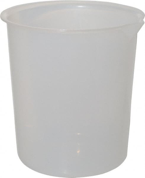 Bel-Art - 4,000 ml Polypropylene Graduated Beaker - 1,000 ml Graduation, 8-29/64" Diam x 9-5/64" High - Exact Tooling