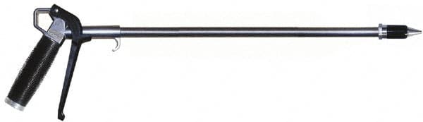 Coilhose Pneumatics - 150 Max psi High Force Aluminum Tip Pistol Grip Blow Gun - 1/4 NPT, 72" Tube Length, Aluminum - Exact Tooling