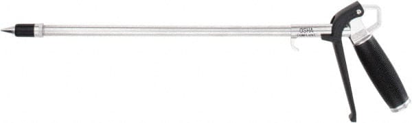 Coilhose Pneumatics - 150 Max psi High Force Aluminum Tip Pistol Grip Blow Gun - 1/4 NPT, 12" Tube Length, Aluminum - Exact Tooling