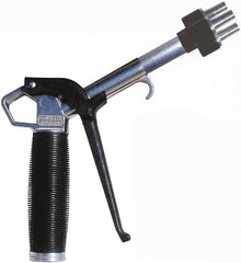 Coilhose Pneumatics - 150 Max psi High Flow Multi-Jet Nozzle Pistol Grip Blow Gun - 3/8 NPT, 2" Tube Length, Aluminum - Exact Tooling