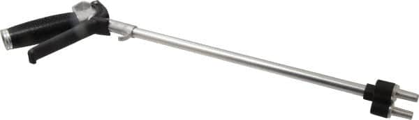 Coilhose Pneumatics - 150 Max psi High Flow Multi-Jet Nozzle Pistol Grip Blow Gun - 3/8 NPT, 12" Tube Length, Aluminum - Exact Tooling