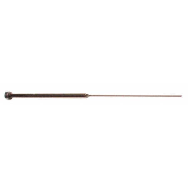 Gibraltar - 3/64" Pin Diam, 1/4" Head Diam x 1/8" Head Height, 14" OAL, Shoulder Ejector Pin - Exact Tooling