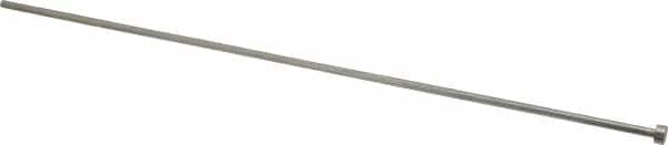 Made in USA - 1/8" Pin Diam, 1/4" Head Diam x 1/8" Head Height, 10" OAL, Hard Core Pin - Steel, 9-7/8" Pin Length - Exact Tooling