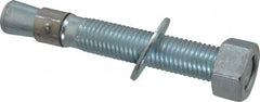 Red Head - 3/4 Inch Diameter, 3/4-10 Inch Thread, 5-1/2 Inch Overall Length, Grade 3, Wedge Expansion Concrete Anchor - Steel, Zinc Plated, 3-5/8 Inch Thread Length, Tie Wire Head, 3/4 Inch Drill - Exact Tooling