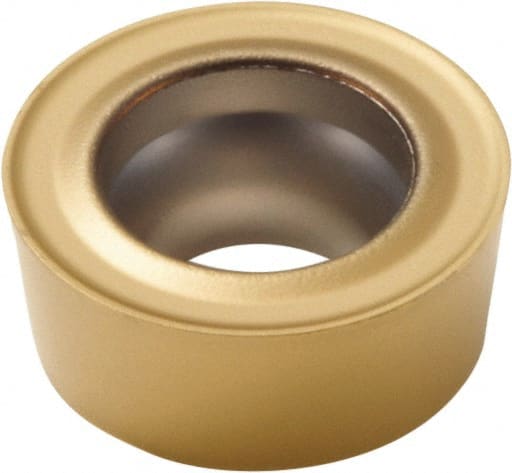 Seco - RCMT1606M0 F2 Grade TP40 Carbide Turning Insert - TiC/TiCN/TiN Finish, Round, 16mm Inscr Circle, 1/4" Thick - Exact Tooling