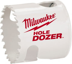 Milwaukee Tool - 1-5/8" Diam, 1-1/2" Cutting Depth, Hole Saw - Bi-Metal Saw, Toothed Edge - Exact Tooling