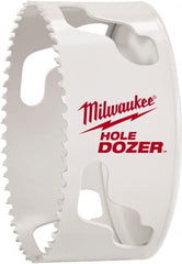 Milwaukee Tool - 3" Diam, 1-1/2" Cutting Depth, Hole Saw - Bi-Metal Saw, Toothed Edge - Exact Tooling