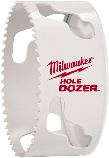 Milwaukee Tool - 4" Diam, 1-1/2" Cutting Depth, Hole Saw - Bi-Metal Saw, Toothed Edge - Exact Tooling