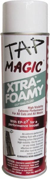 Tap Magic - Tap Magic Xtra-Foamy, 17 oz Aerosol Cutting Fluid - Semisynthetic - Exact Tooling